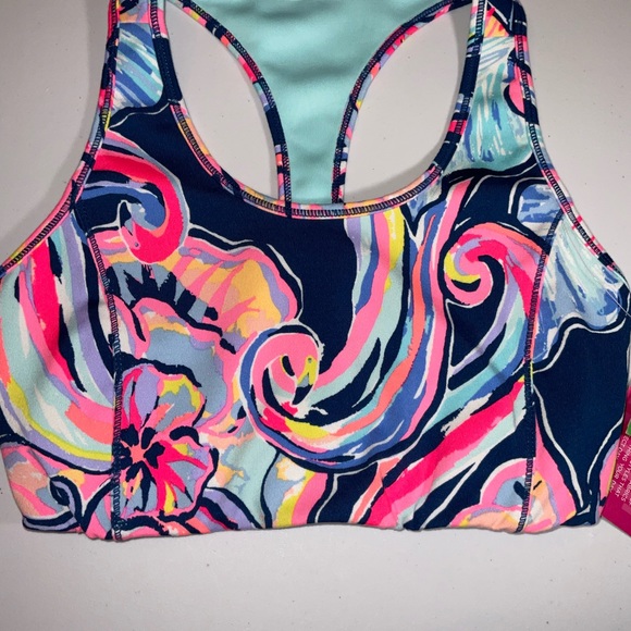 Lilly Pulitzer NWT Teegan Sports Bra Boho Bateau - Picture 10 of 11